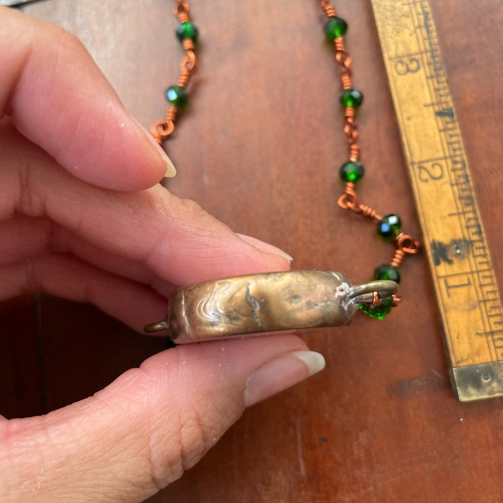 Thaumatrope spinning pendant WATCH VIDEO soldered necklace pointer - Picture 6 of 8
